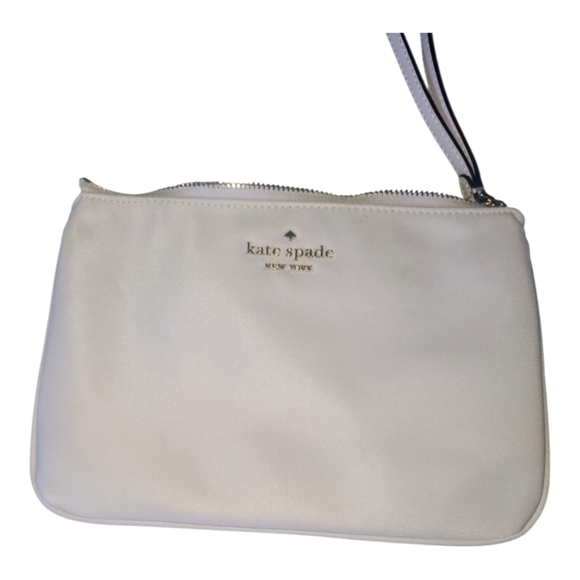 Kate Spade NY Chelsea Nylon Lilac Moon Wristlet Bag Pouch - Picture 7 of 8